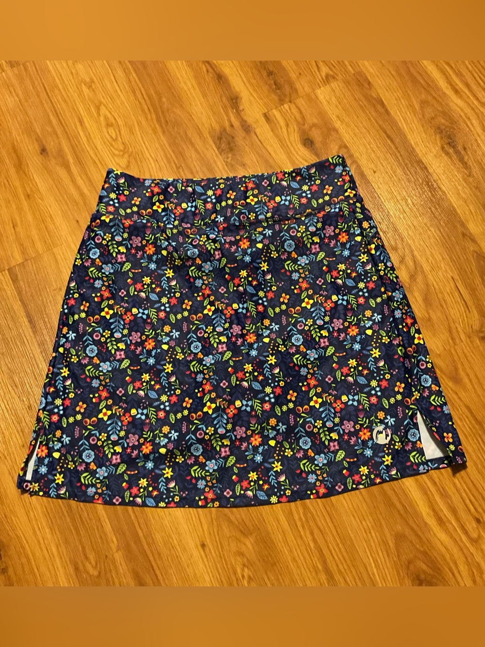 Moteepi Active Athletic Golf/Tennis Skort Navy Floral Women’s Size Large